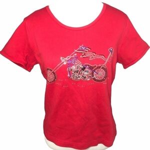 Vintage Christine Alexander chopper shirt Sz M